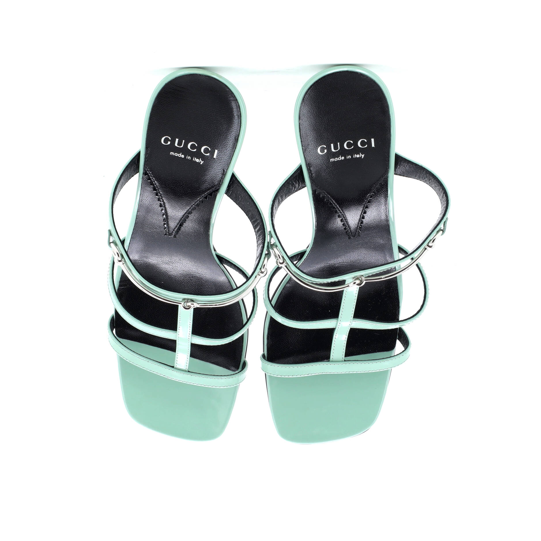 Women's Horsebit Cage Heeled Sandals Leather