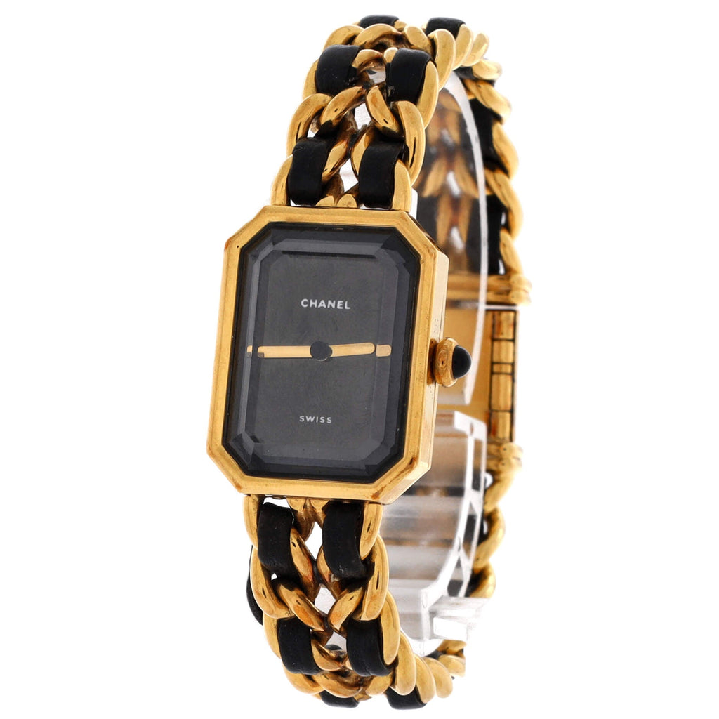 Premiere Rock Quartz Watch Plated Metal and Leather 20
