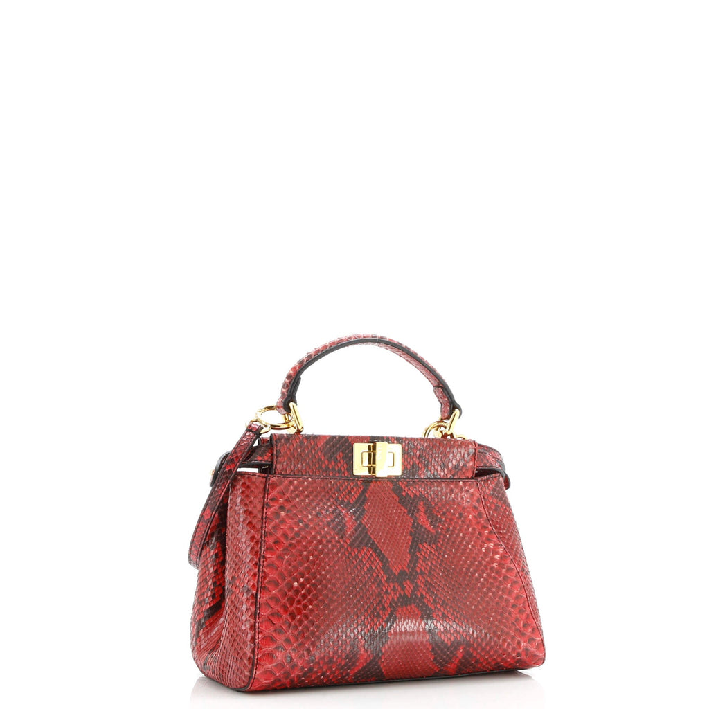 Peekaboo Bag Python Mini