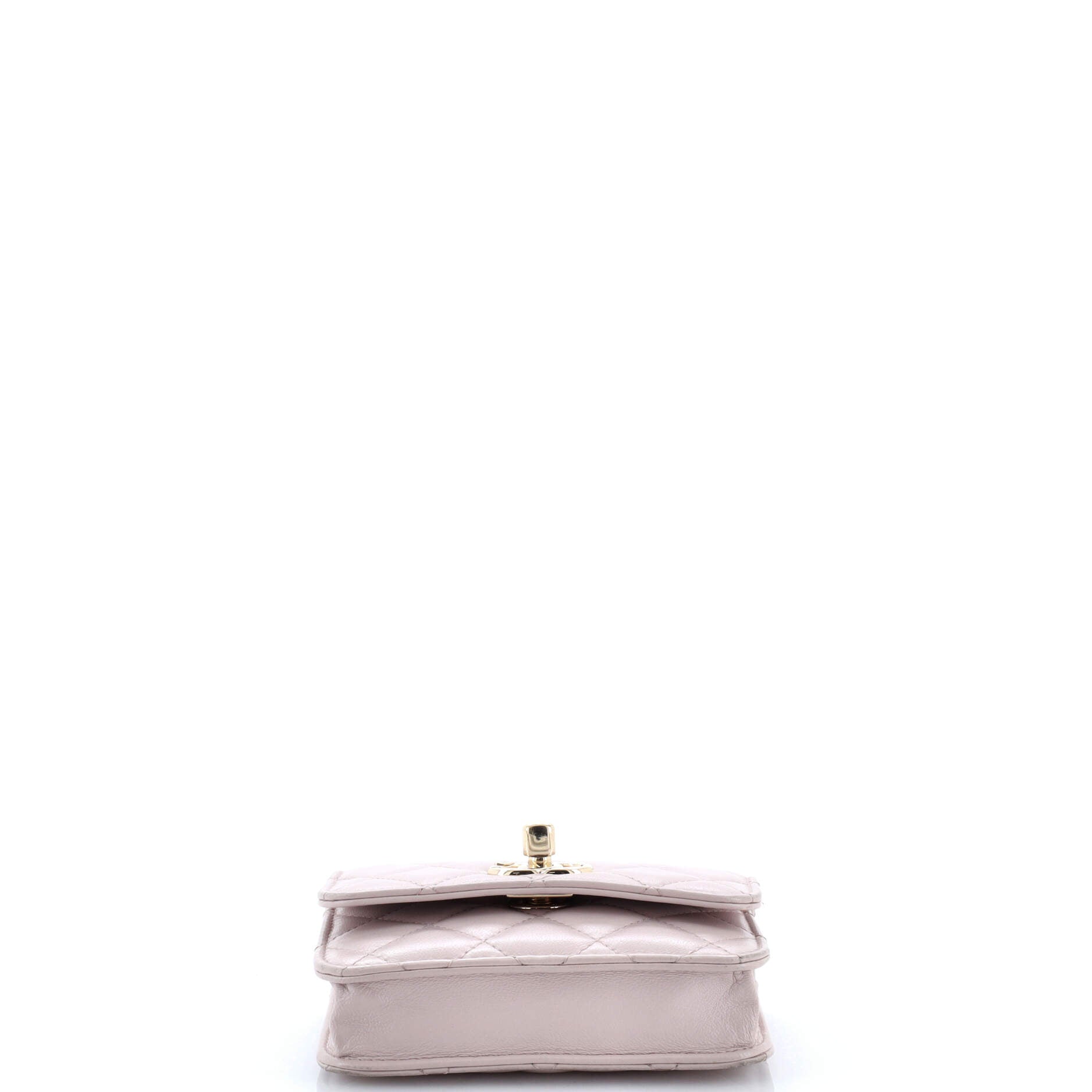 Trendy CC Card Holder on Chain Quilted Lambskin