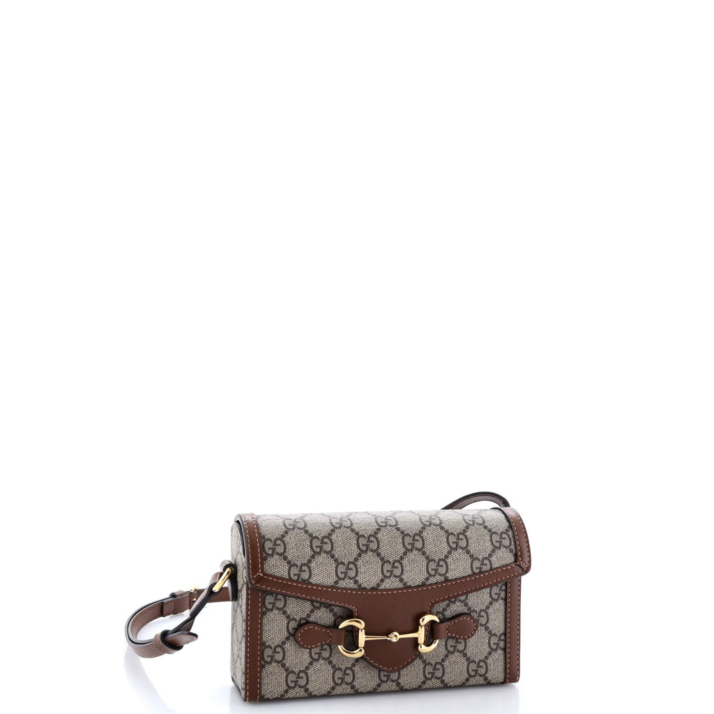 Horsebit 1955 Flap Crossbody Bag GG Coated Canvas Mini