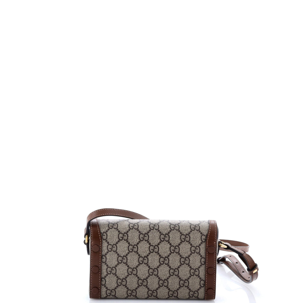 Horsebit 1955 Flap Crossbody Bag GG Coated Canvas Mini
