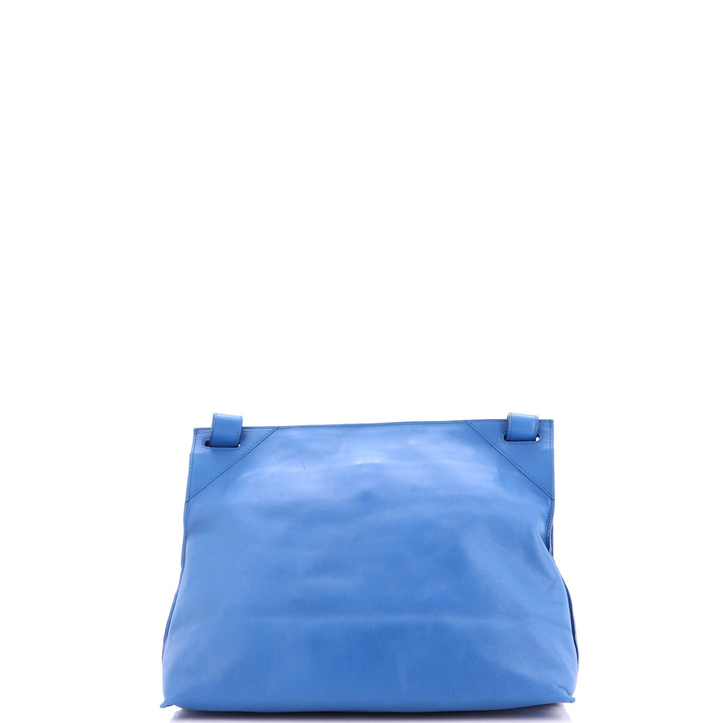 Square Panelled Messenger Bag Intrecciato Nappa Large