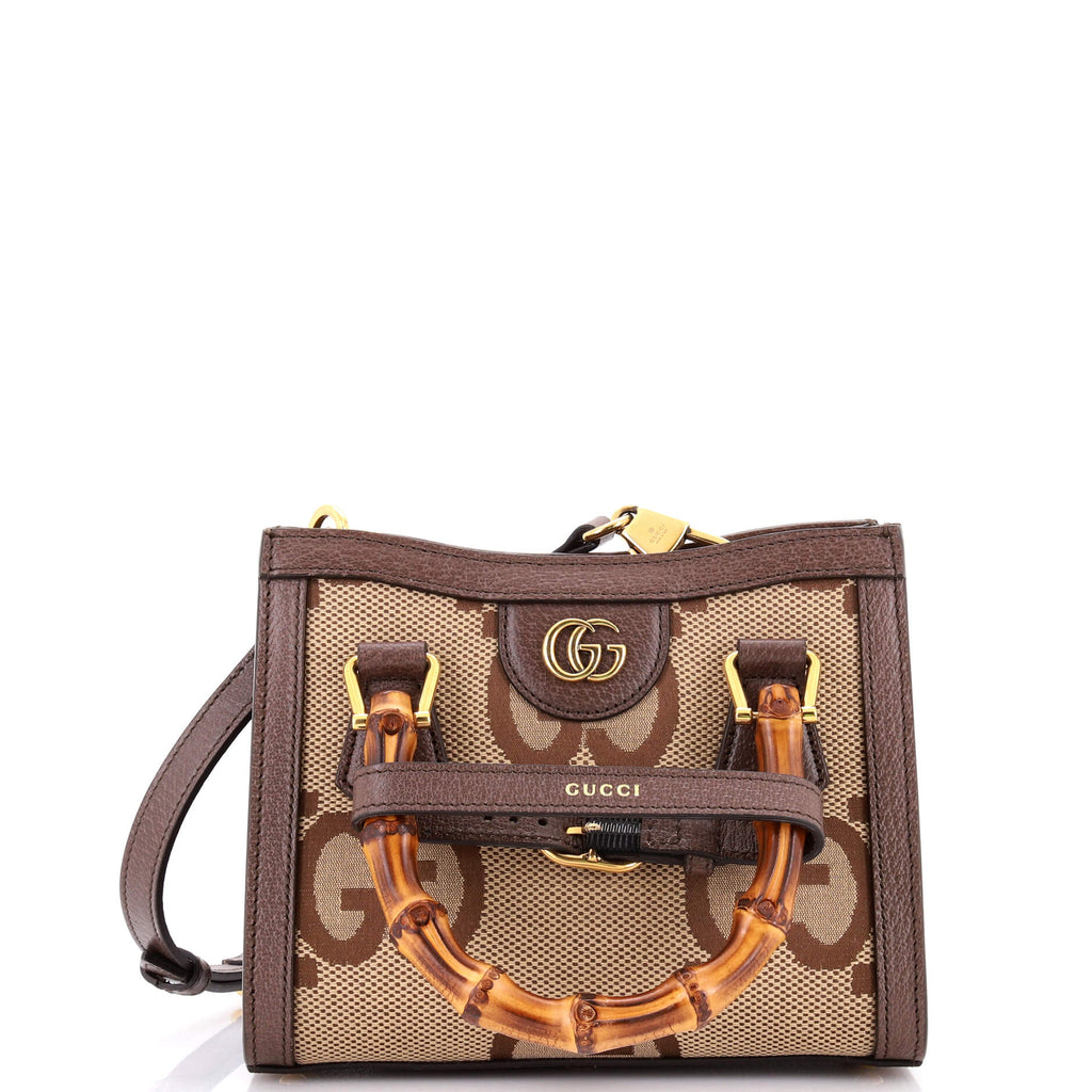 Diana NM Bamboo Handle Tote Jumbo GG Canvas Mini