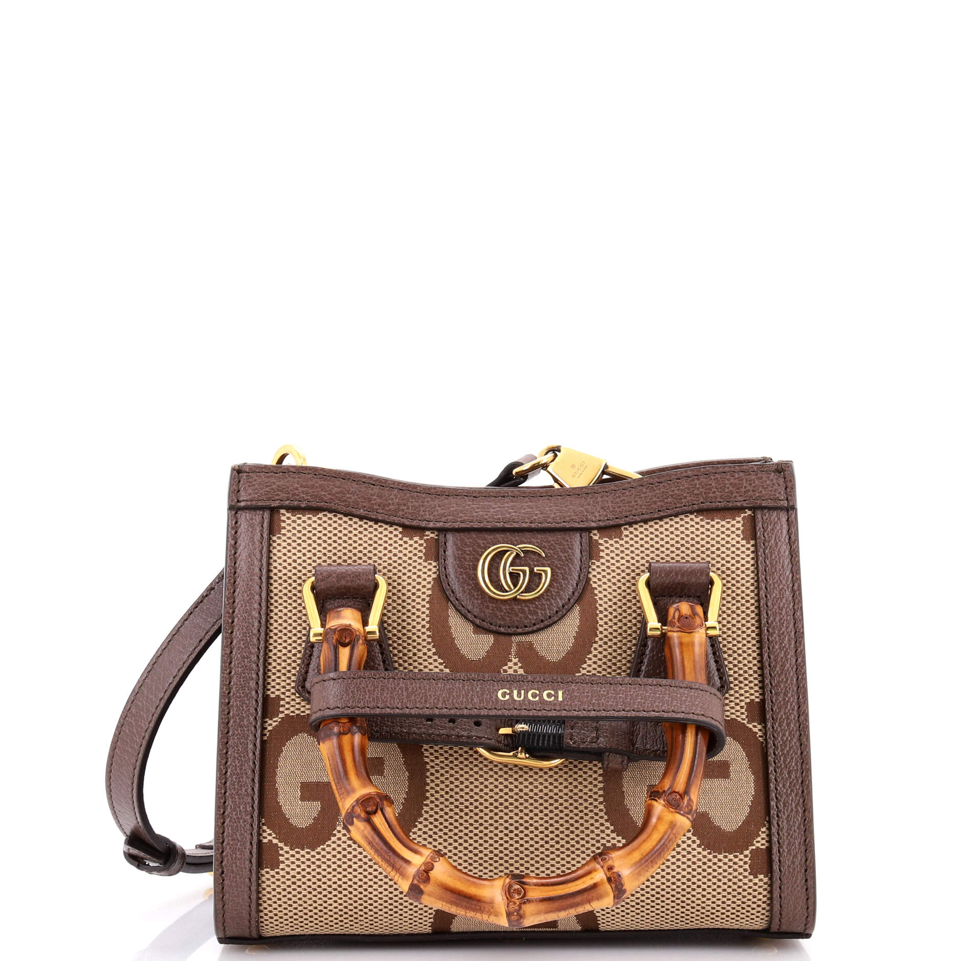 Diana NM Bamboo Handle Tote Jumbo GG Canvas Mini