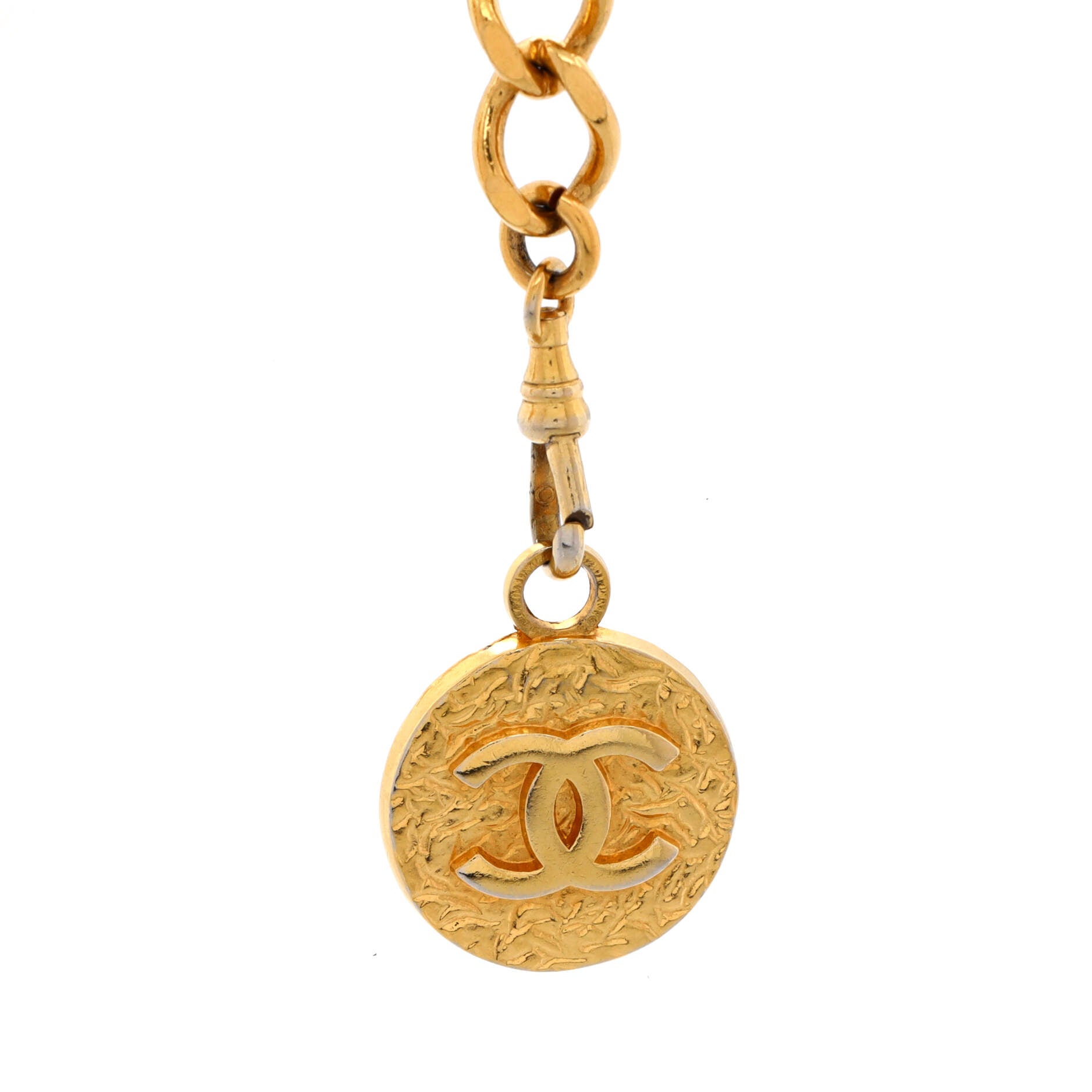 Vintage Medallion Chain Belt Metal 90