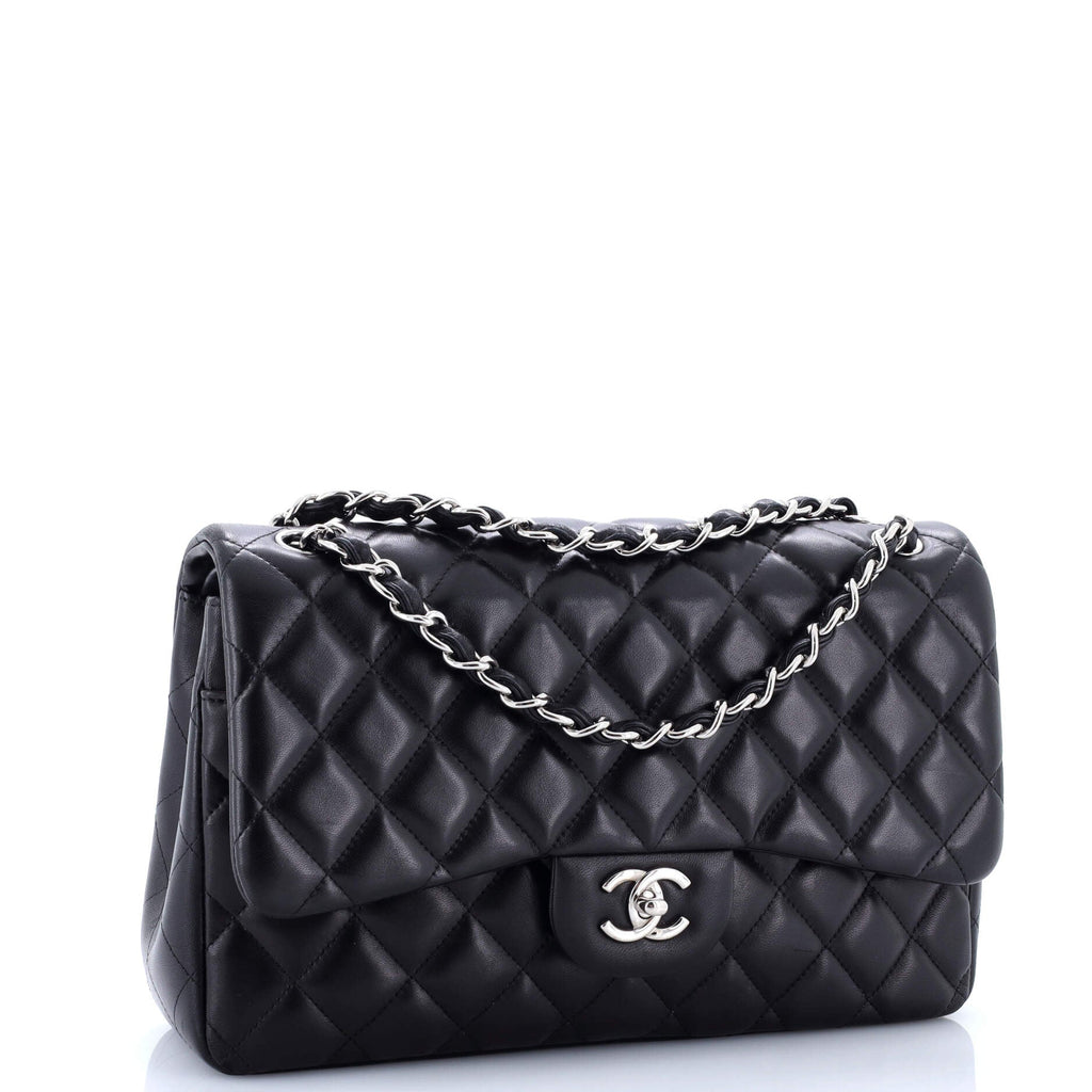 Classic Double Flap Bag Quilted Lambskin Jumbo