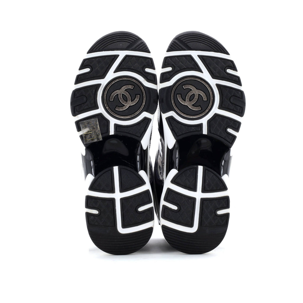 Women's CC High-Top Sneakers PVC and Leather