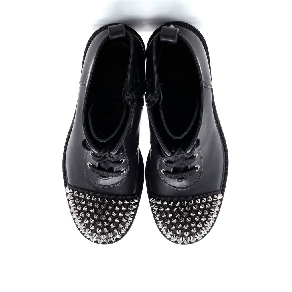Women's Ts Croc Spikes Combat Boots Leather 70