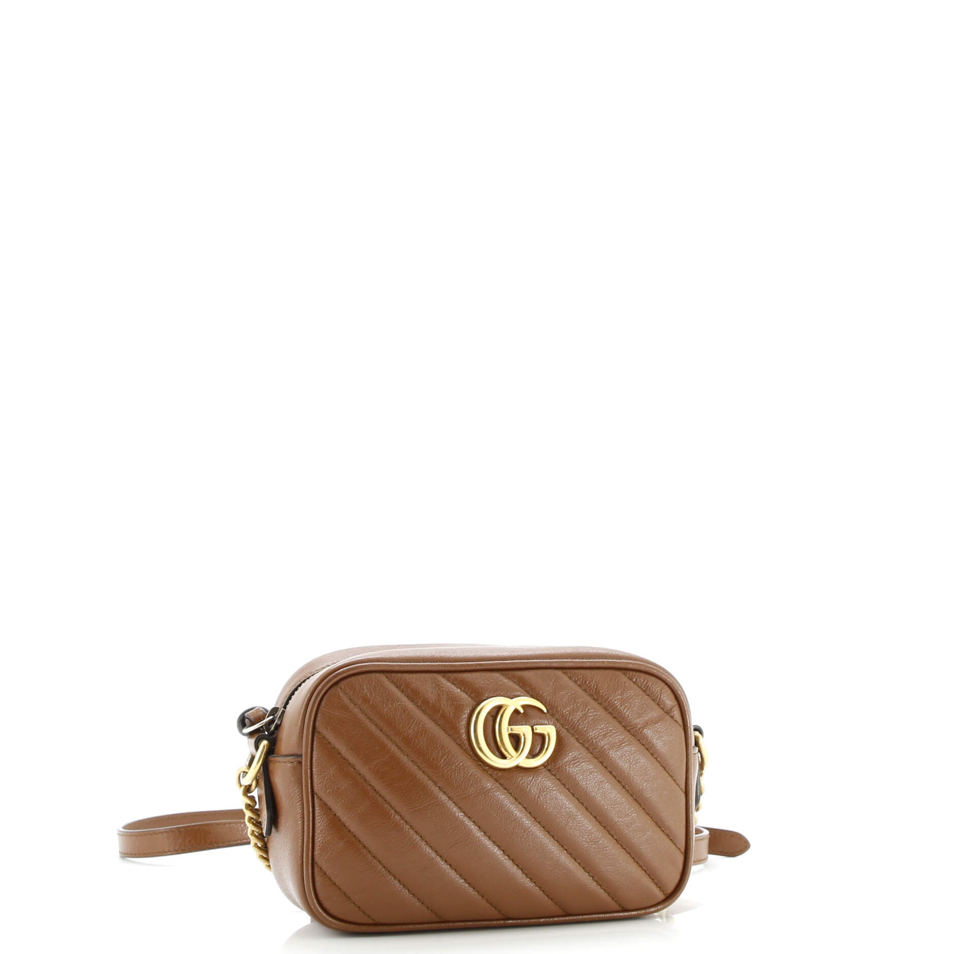 GG Marmont Shoulder Bag Diagonal Quilted Leather Mini