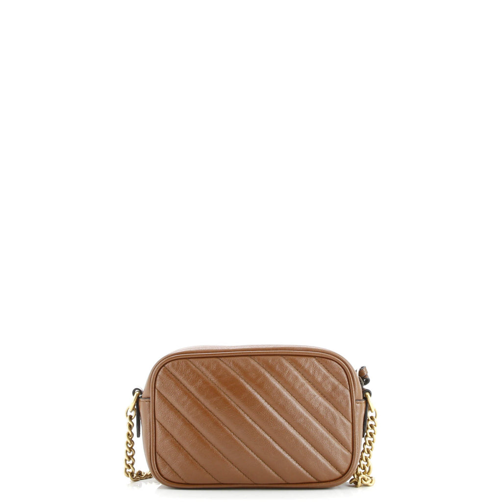 GG Marmont Shoulder Bag Diagonal Quilted Leather Mini