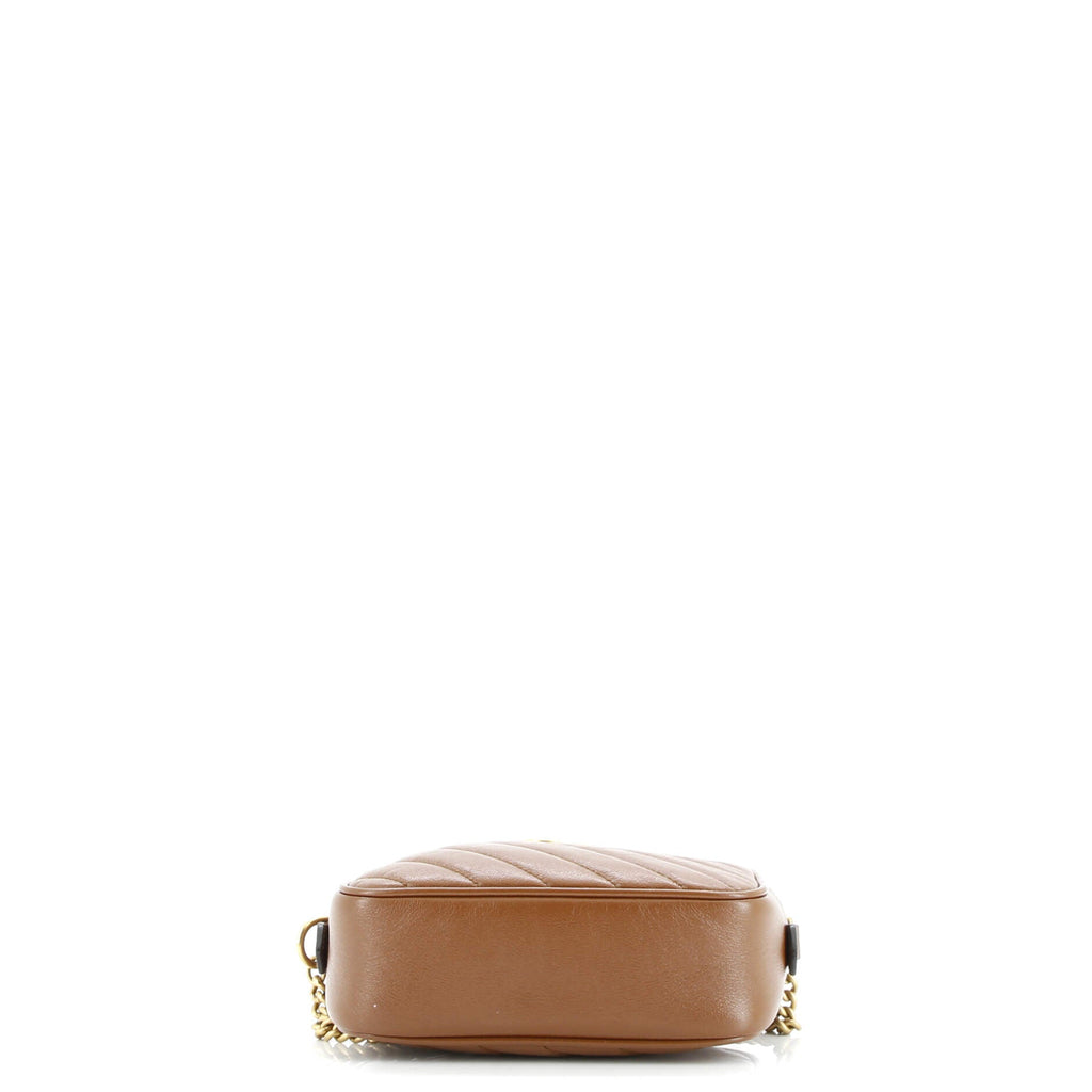 GG Marmont Shoulder Bag Diagonal Quilted Leather Mini