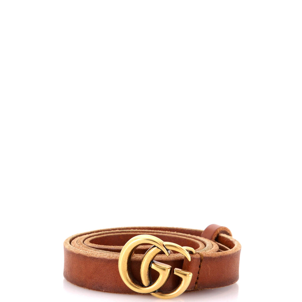 GG Marmont Belt Leather Thin 95