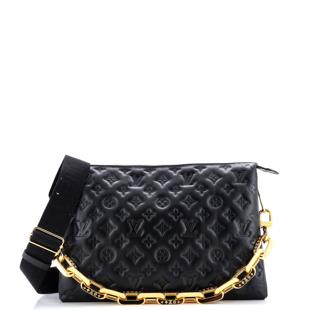Coussin Bag Monogram Embossed Lambskin MM