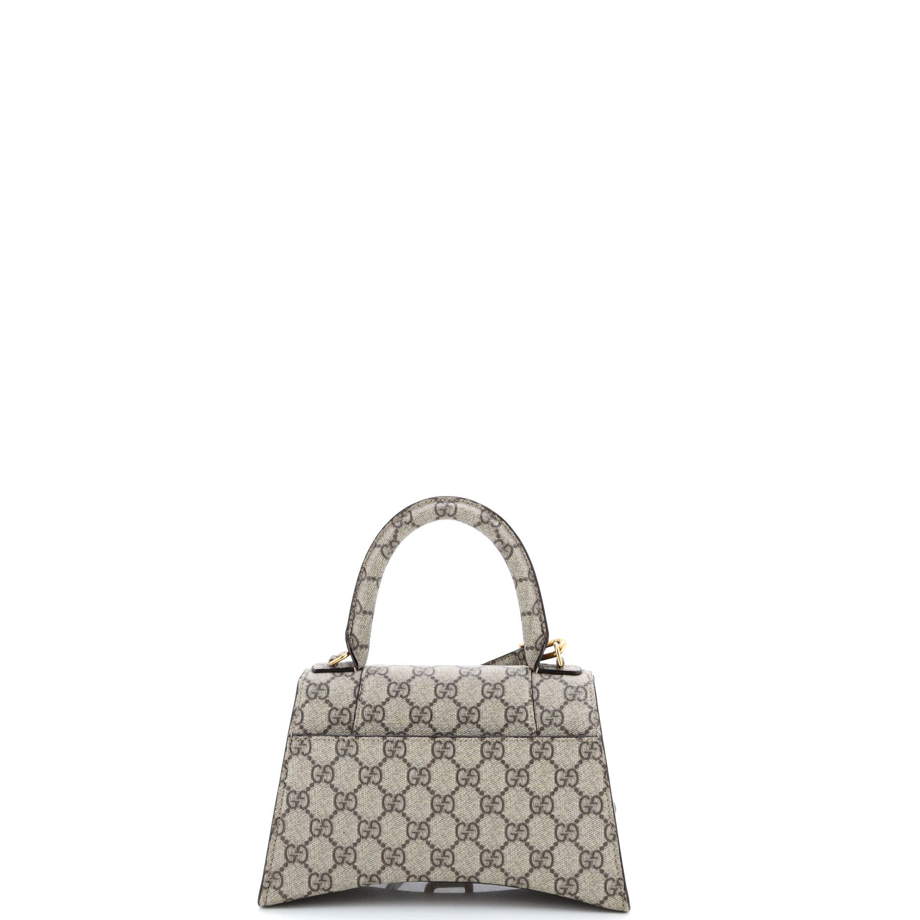 x Balenciaga The Hacker Project Hourglass Top Handle Bag GG Coated Canvas Small