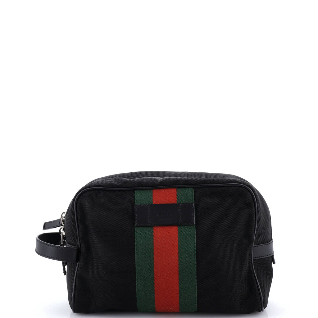 Web Handle Toiletry Pouch Techno Canvas