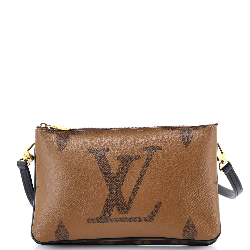 Double Zip Pochette Reverse Monogram Giant