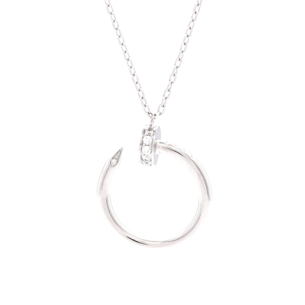 Juste un Clou Pendant Necklace 18K White Gold with Diamonds
