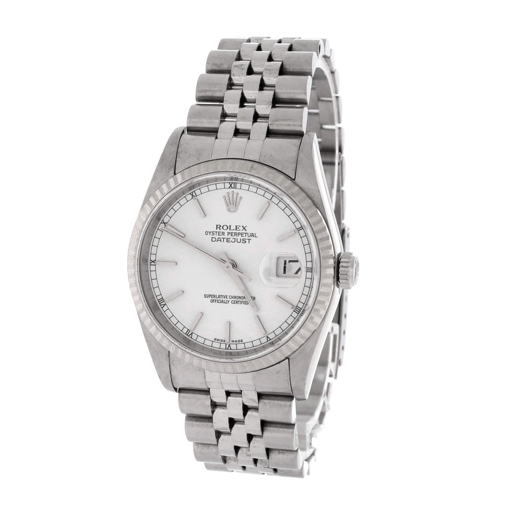Oyster Perpetual Datejust Automatic Watch Stainless Steel and White Gold 36