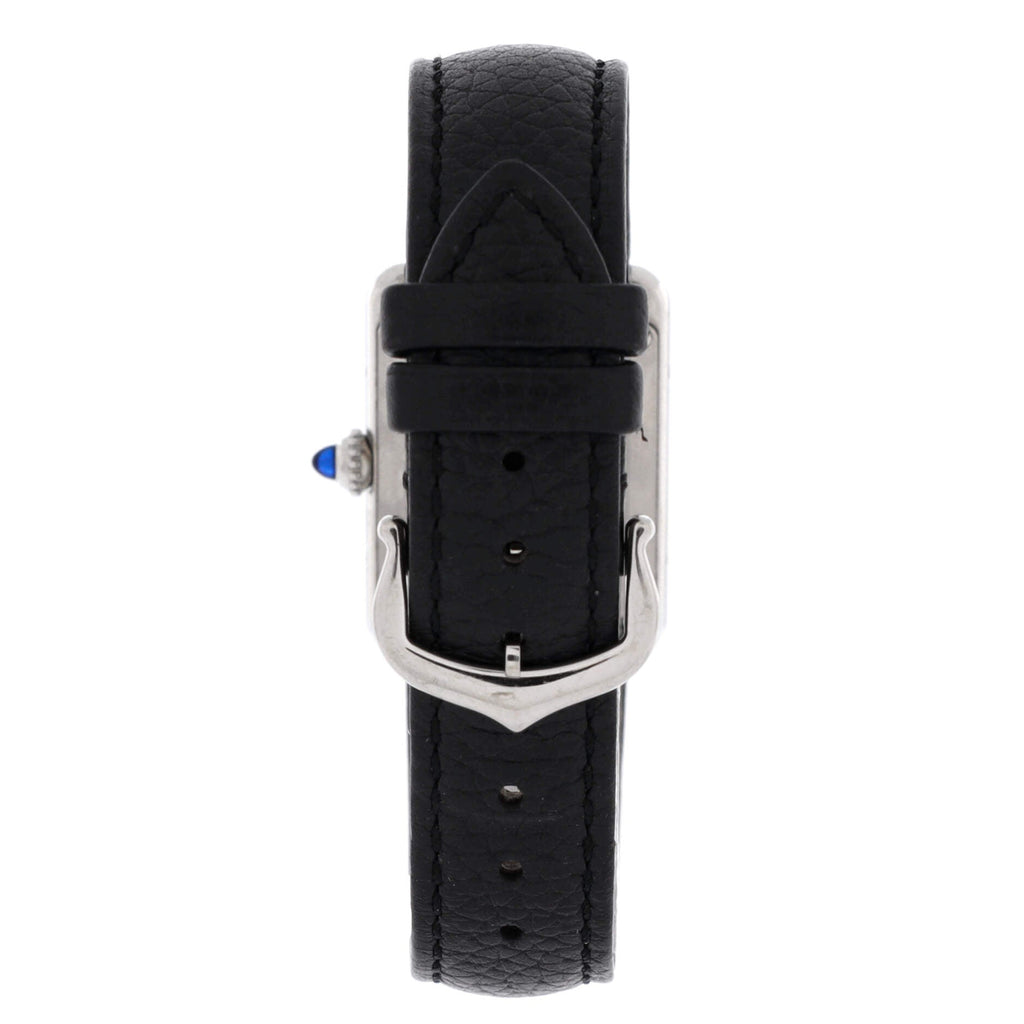 Must de Cartier Tank Quartz Watch Stainless Steel and Leather 22