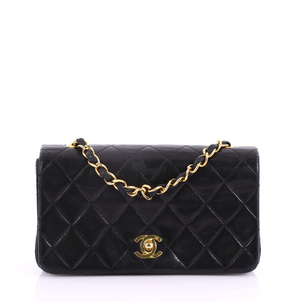 Vintage Full Flap Bag Quilted Lambskin Mini