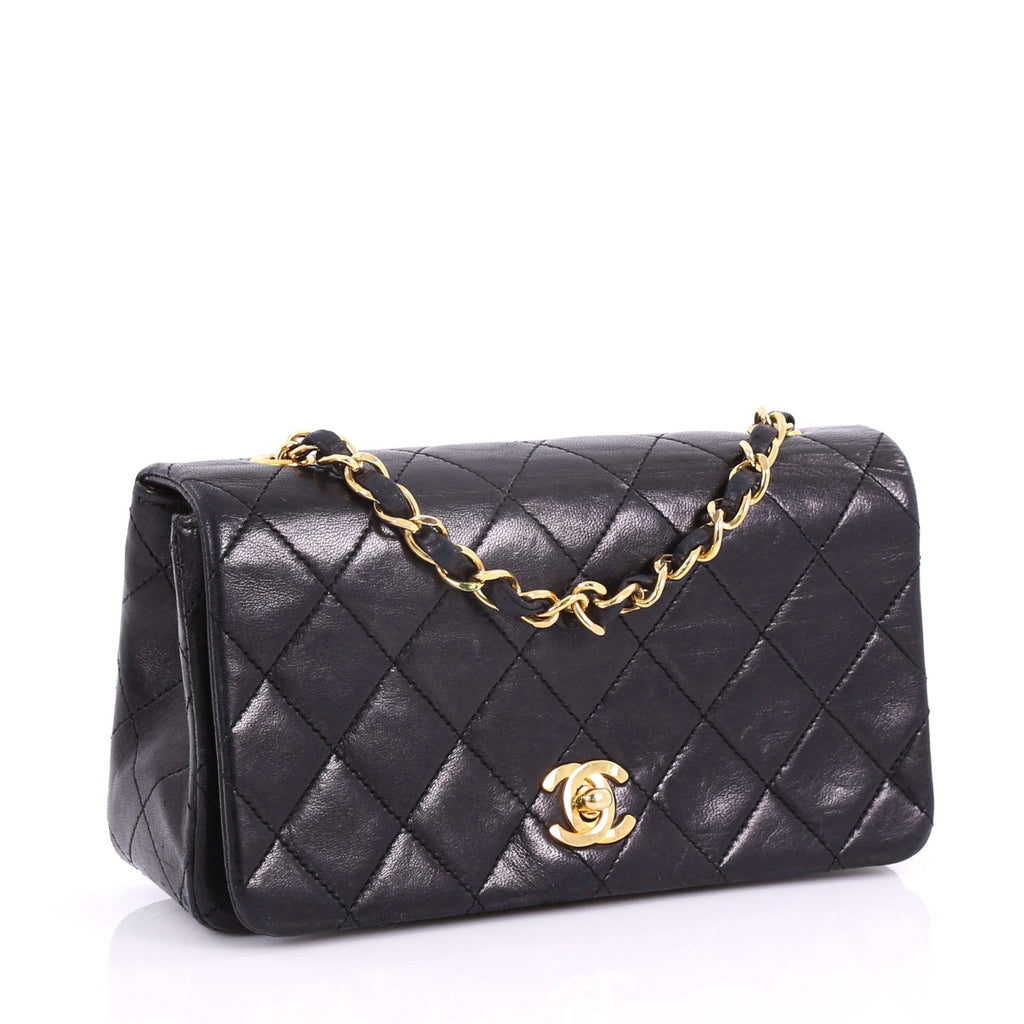 Vintage Full Flap Bag Quilted Lambskin Mini