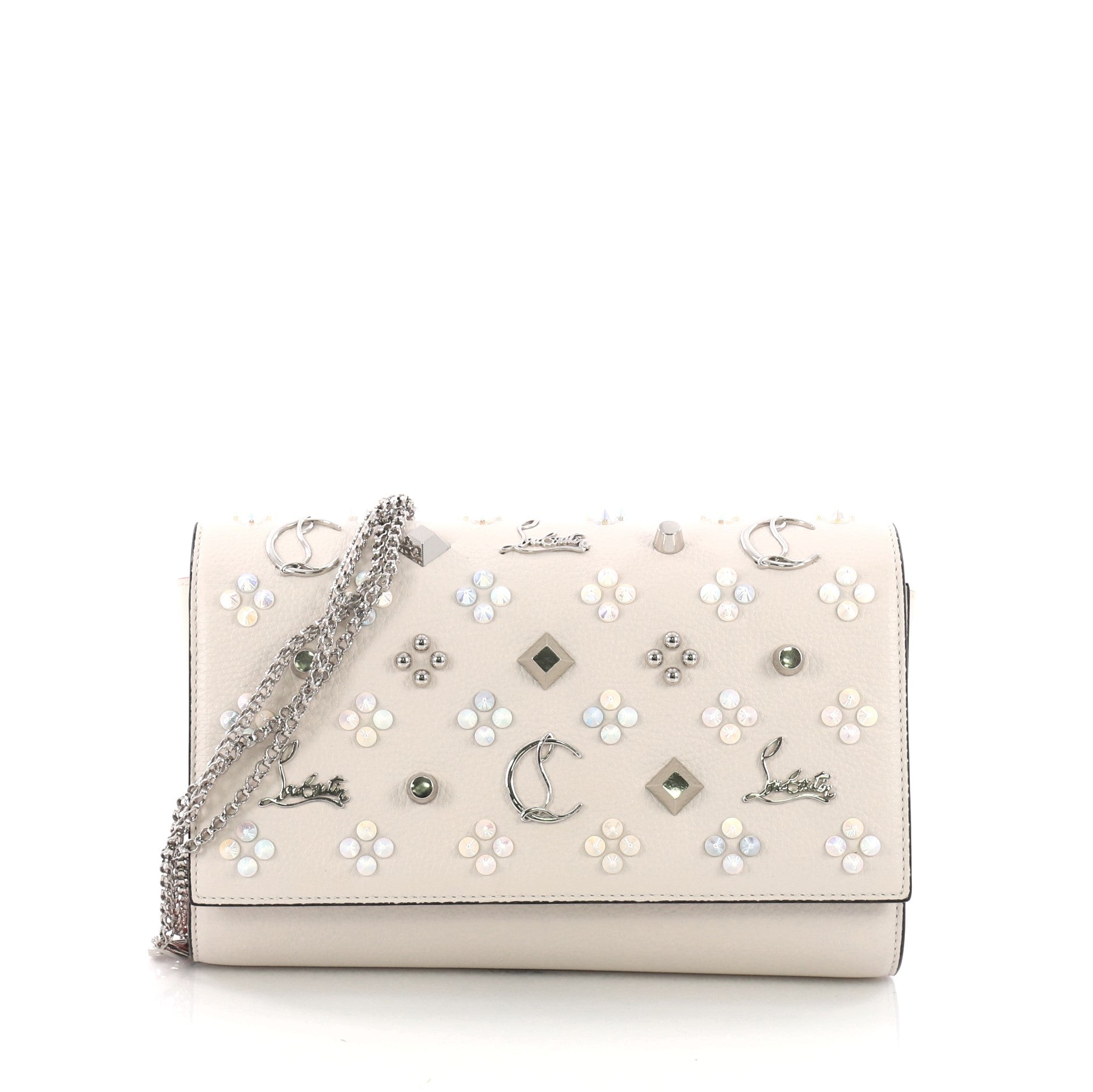 Paloma Clutch Spiked Leather
