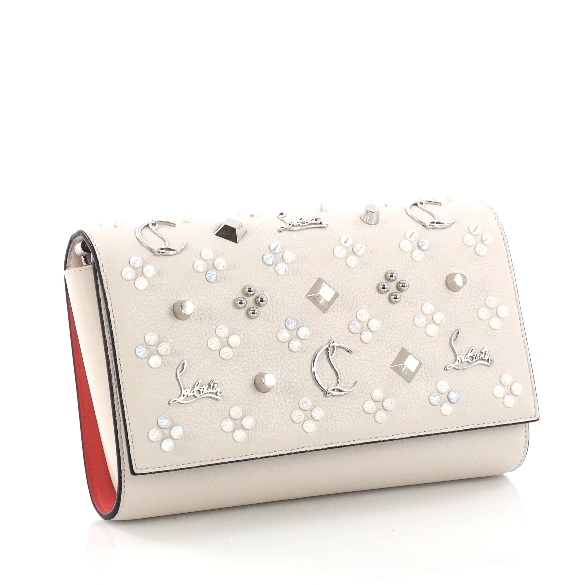 Paloma Clutch Spiked Leather
