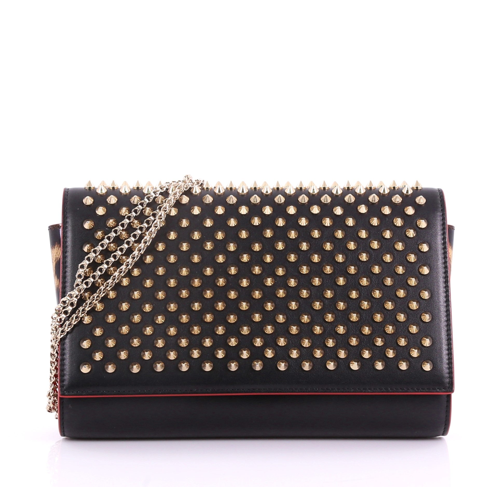 Paloma Clutch Spiked Leather