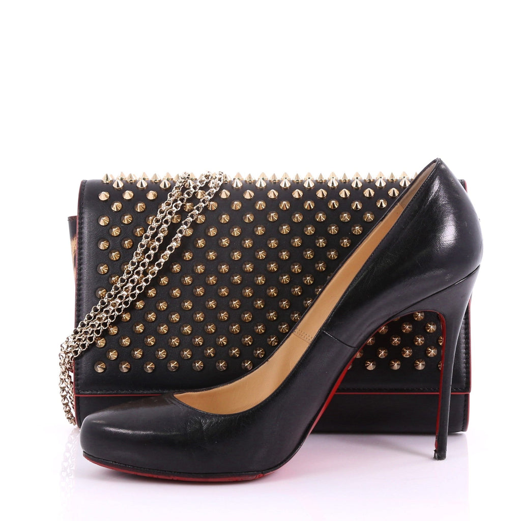 Paloma Clutch Spiked Leather