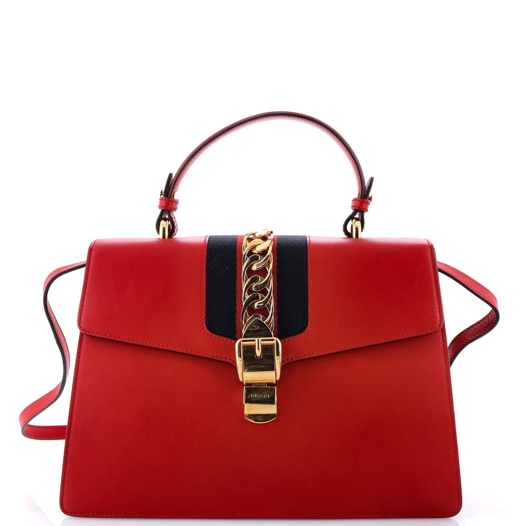 Sylvie Top Handle Bag Leather Medium