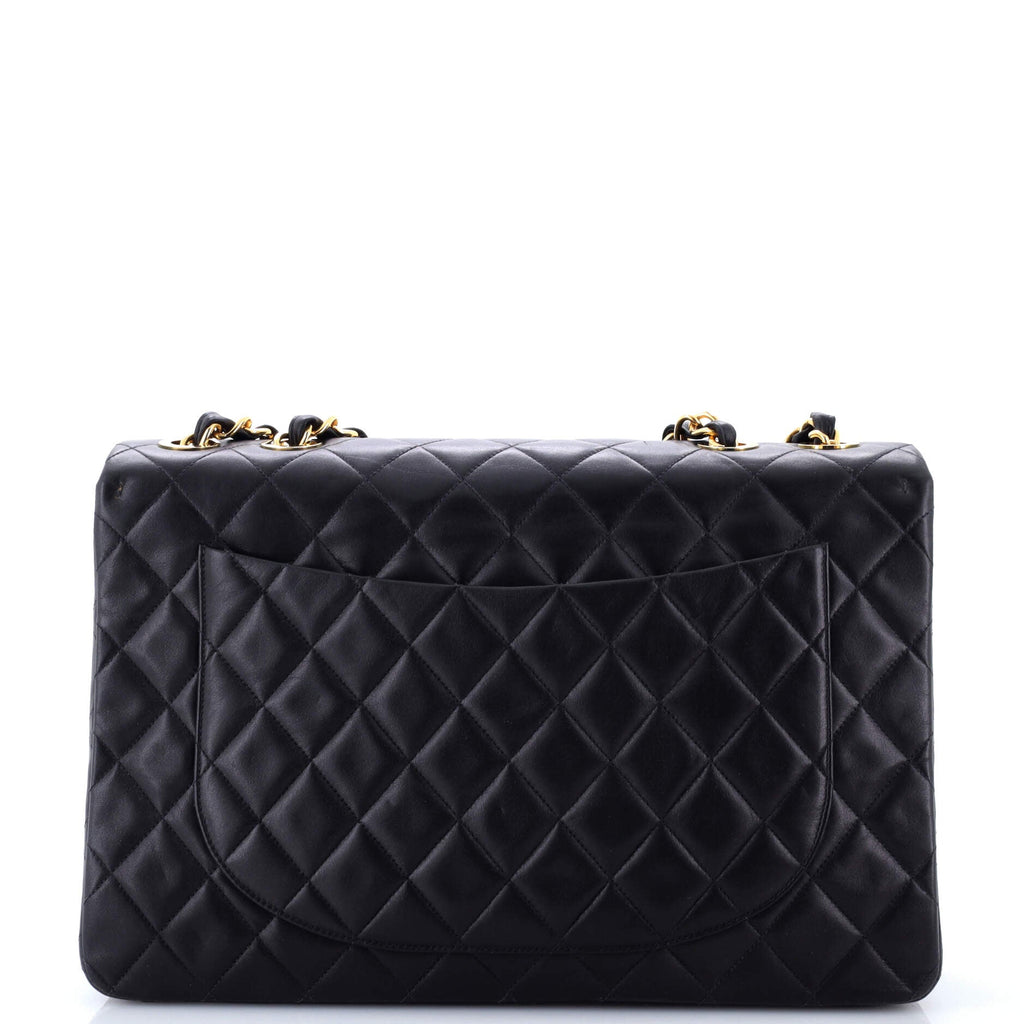 Vintage Classic Single Flap Bag Quilted Lambskin Maxi