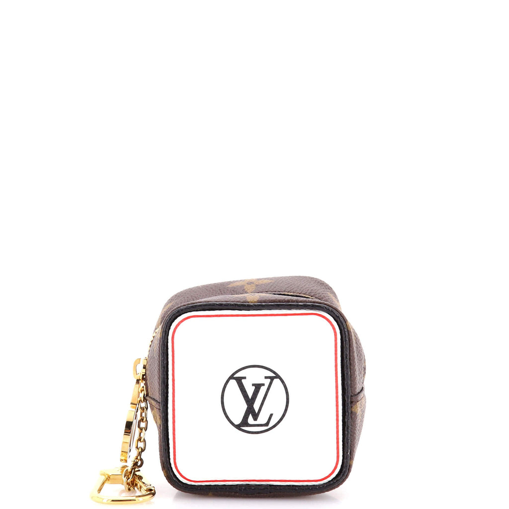 Game On Cube Coin Purse Keychain Limited Edition Game On Monogram Canvas