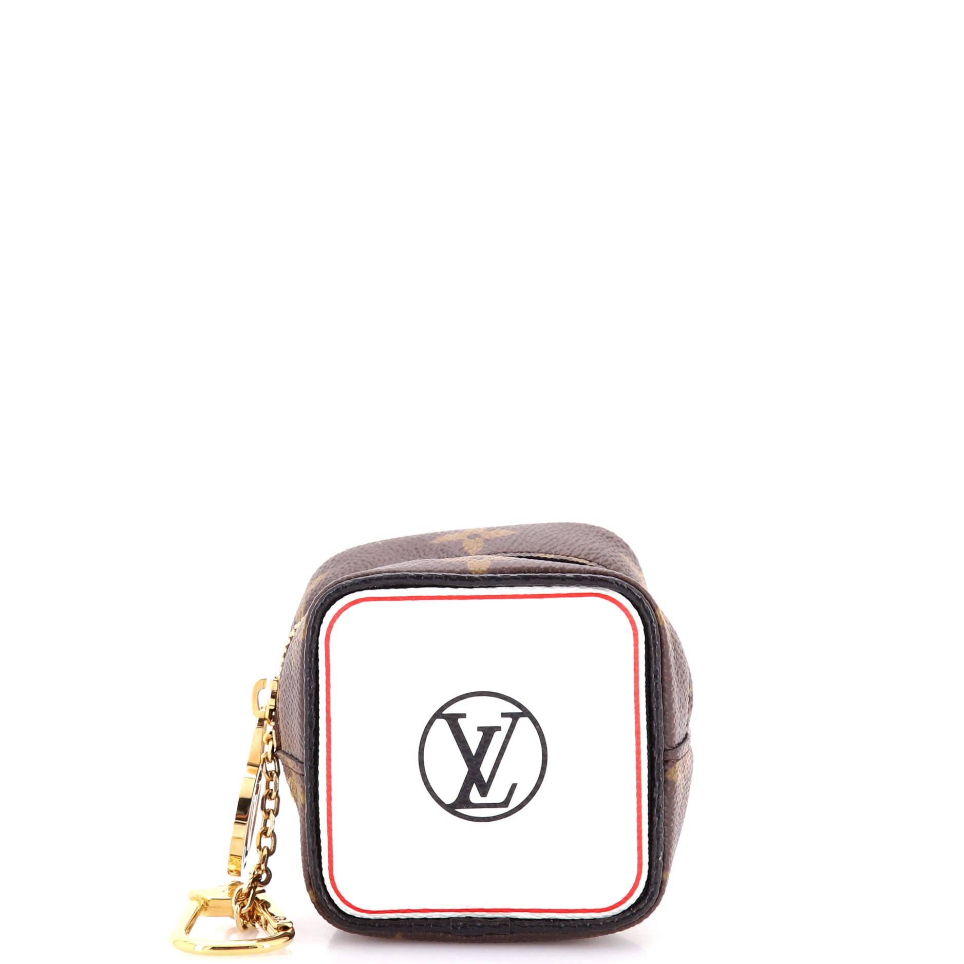 Game On Cube Coin Purse Keychain Limited Edition Game On Monogram Canvas