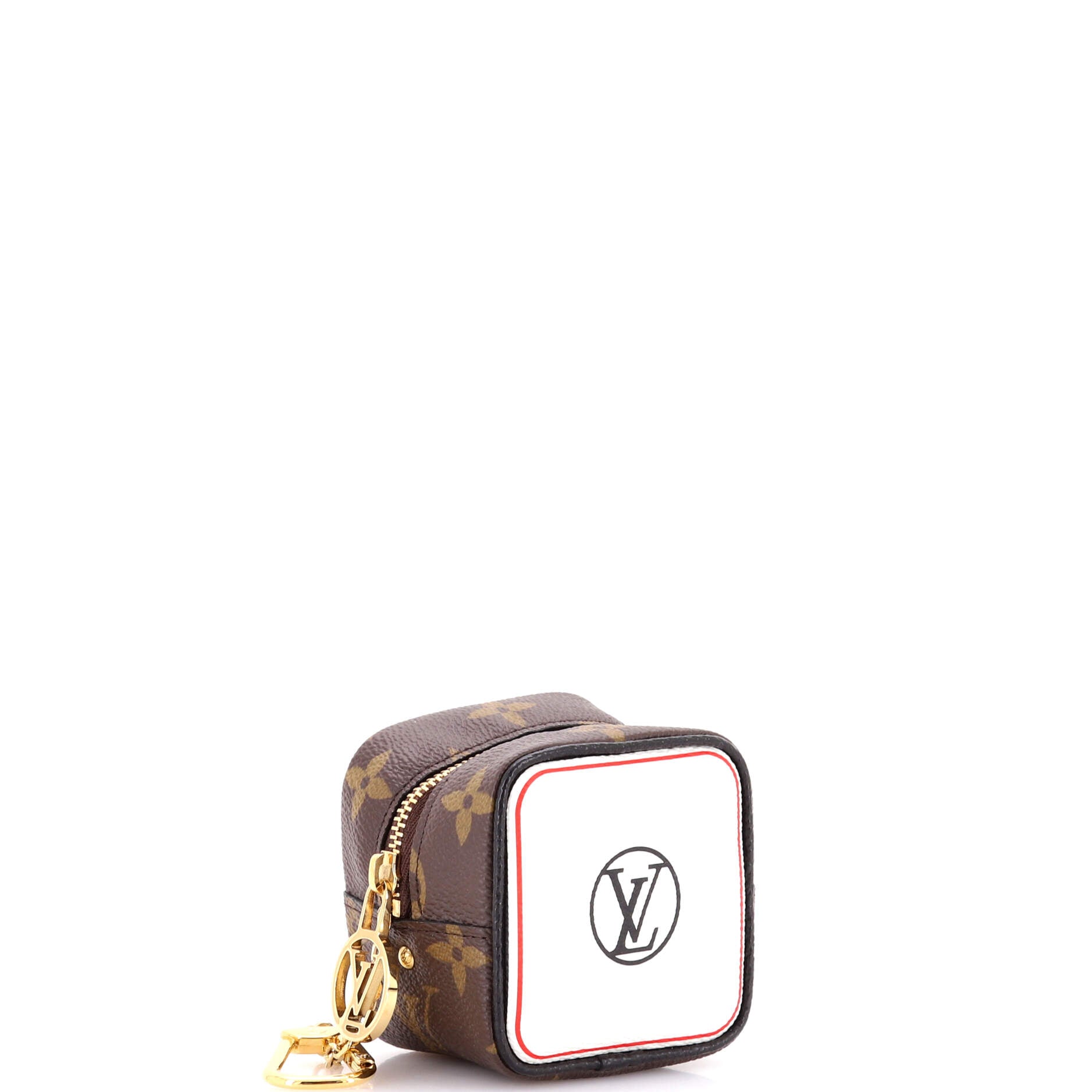 Game On Cube Coin Purse Keychain Limited Edition Game On Monogram Canvas
