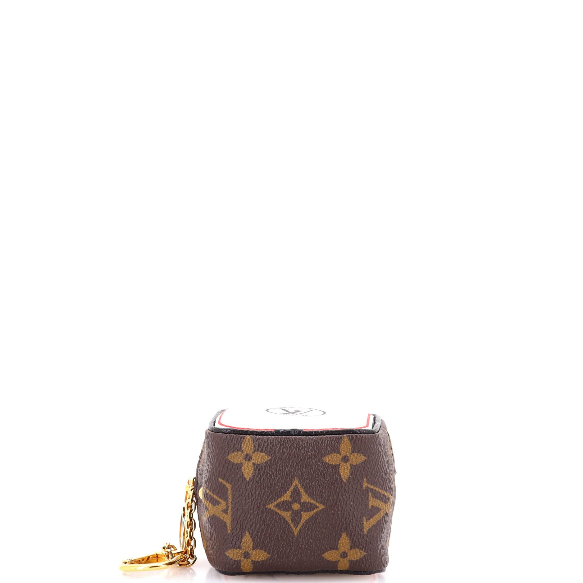Game On Cube Coin Purse Keychain Limited Edition Game On Monogram Canvas