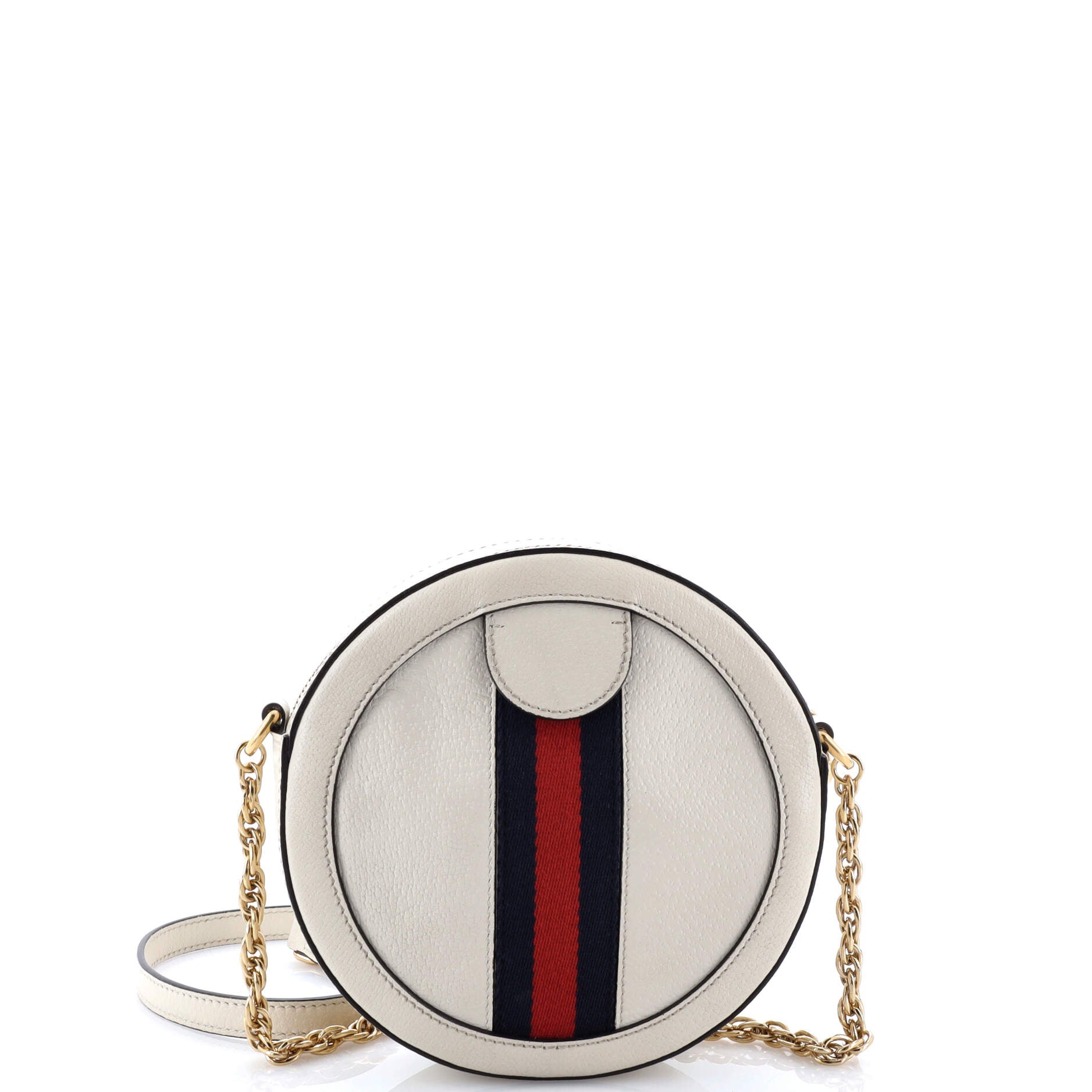 Ophidia Round Shoulder Bag Leather Mini