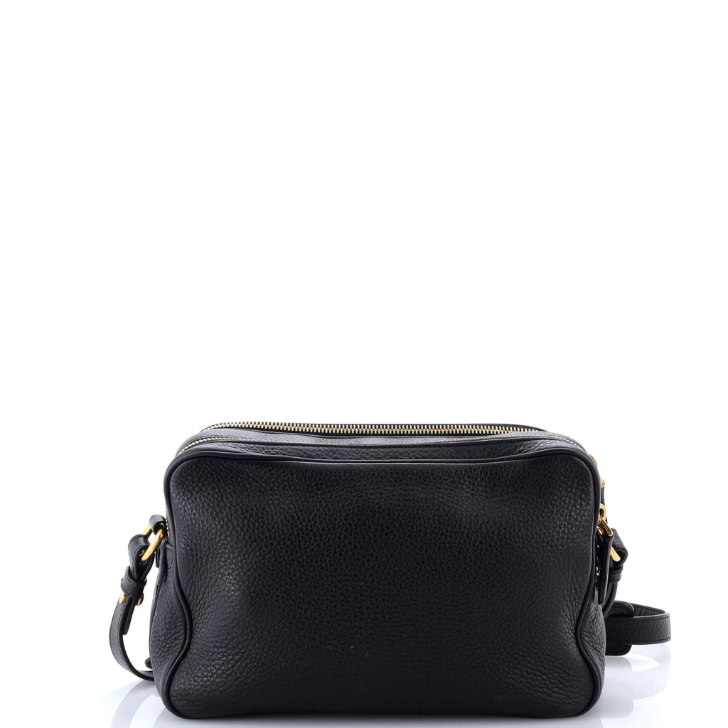 Double Zip Camera Bag Vitello Daino