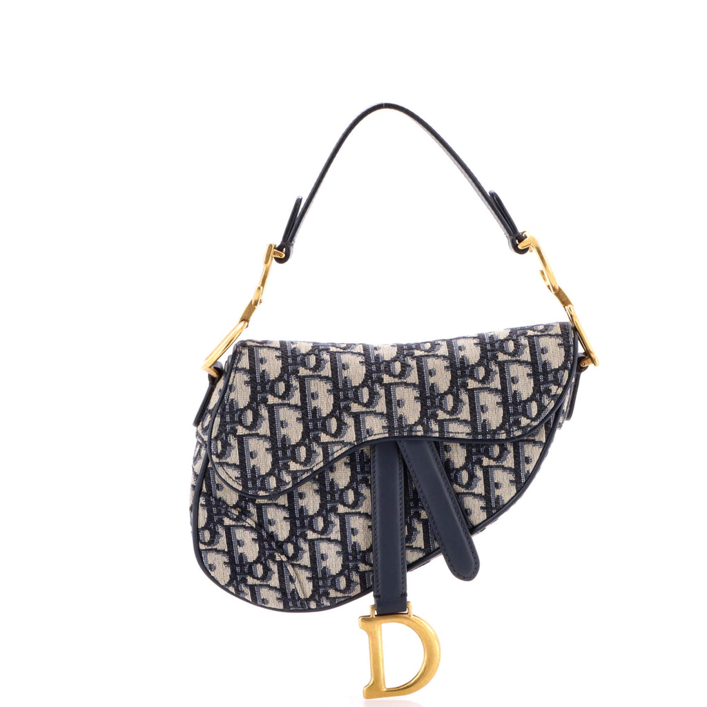 Saddle Handbag Oblique Canvas Mini