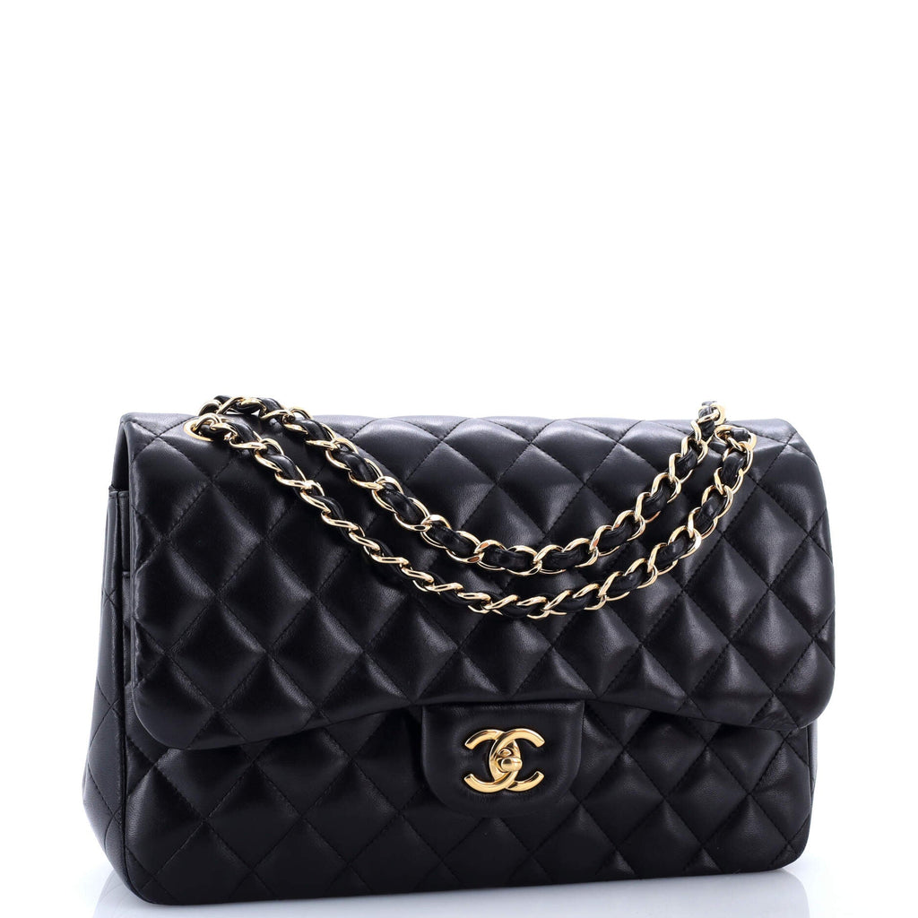 Classic Double Flap Bag Quilted Lambskin Jumbo
