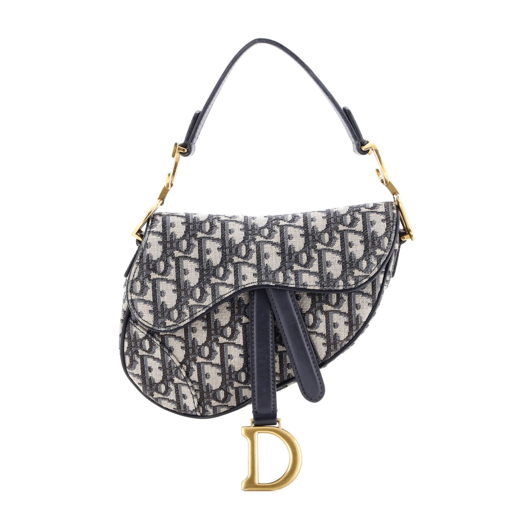 Saddle Handbag Oblique Canvas Mini