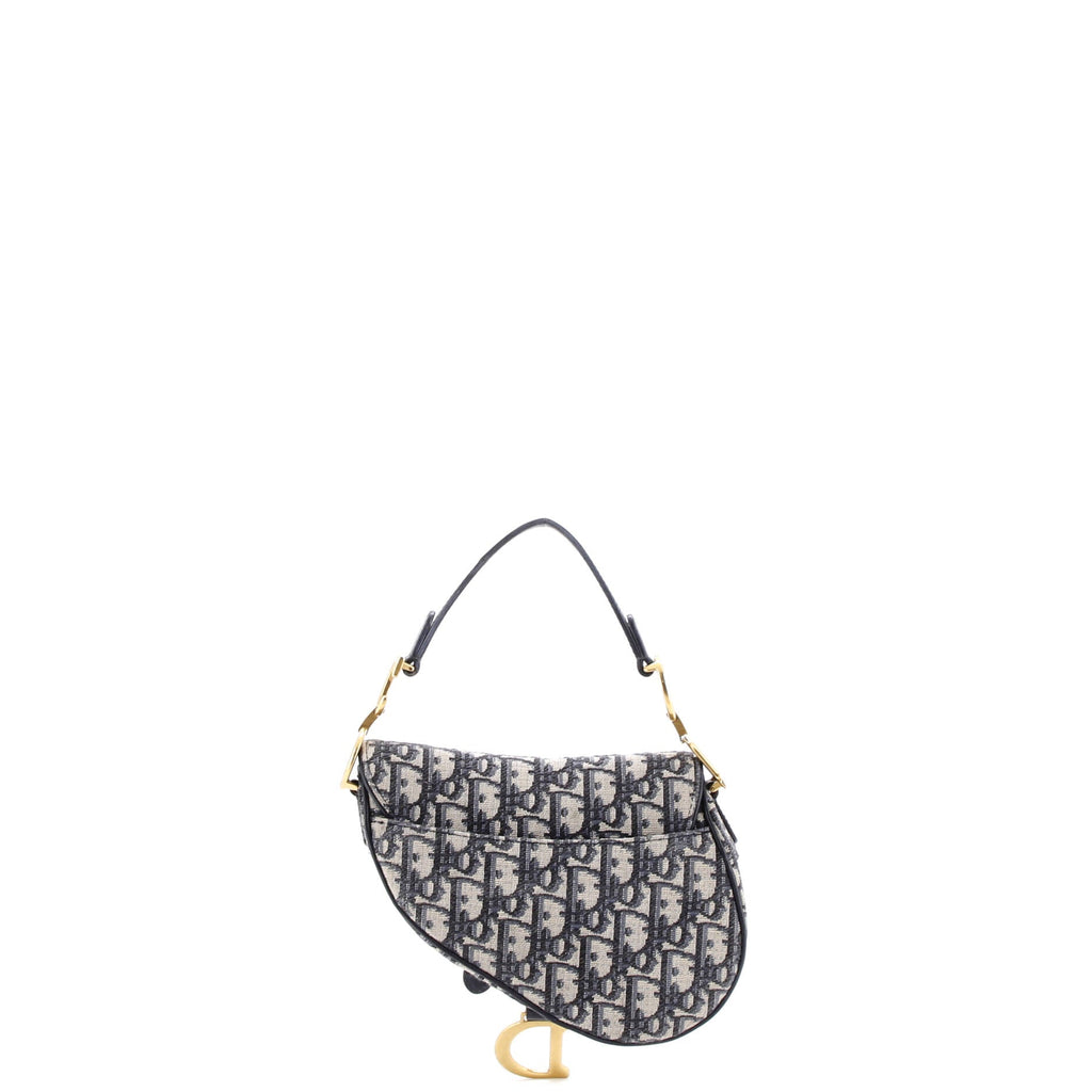 Saddle Handbag Oblique Canvas Mini