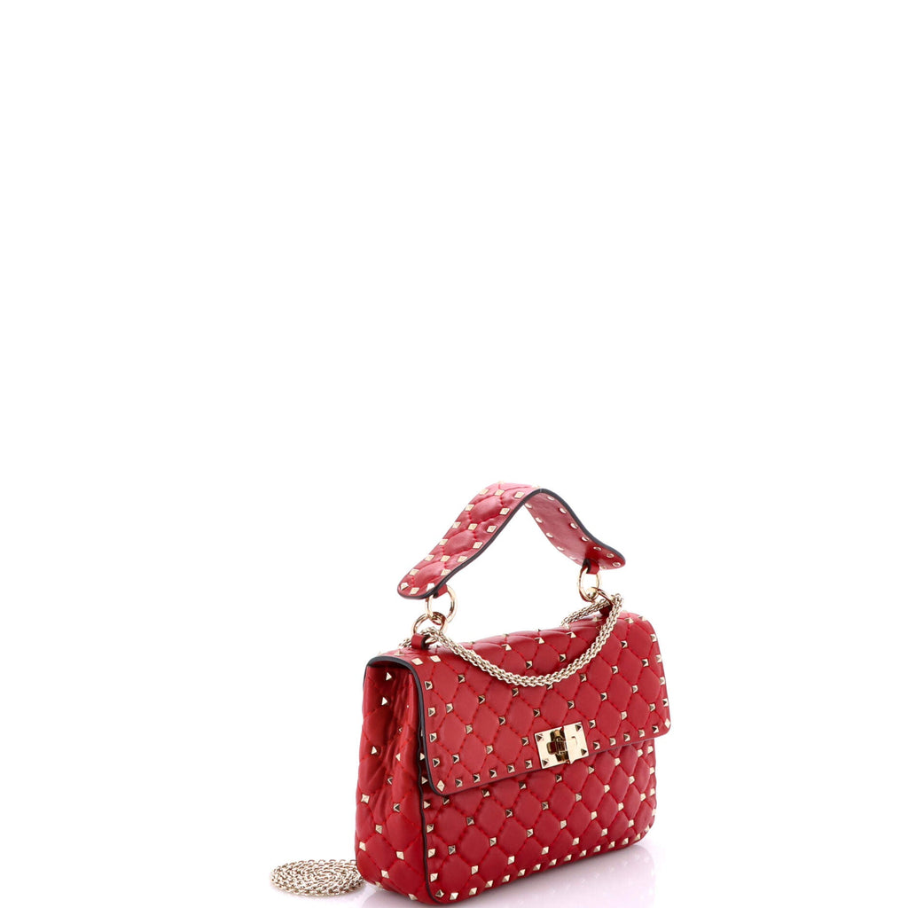 Rockstud Spike Flap Bag Quilted Leather Medium