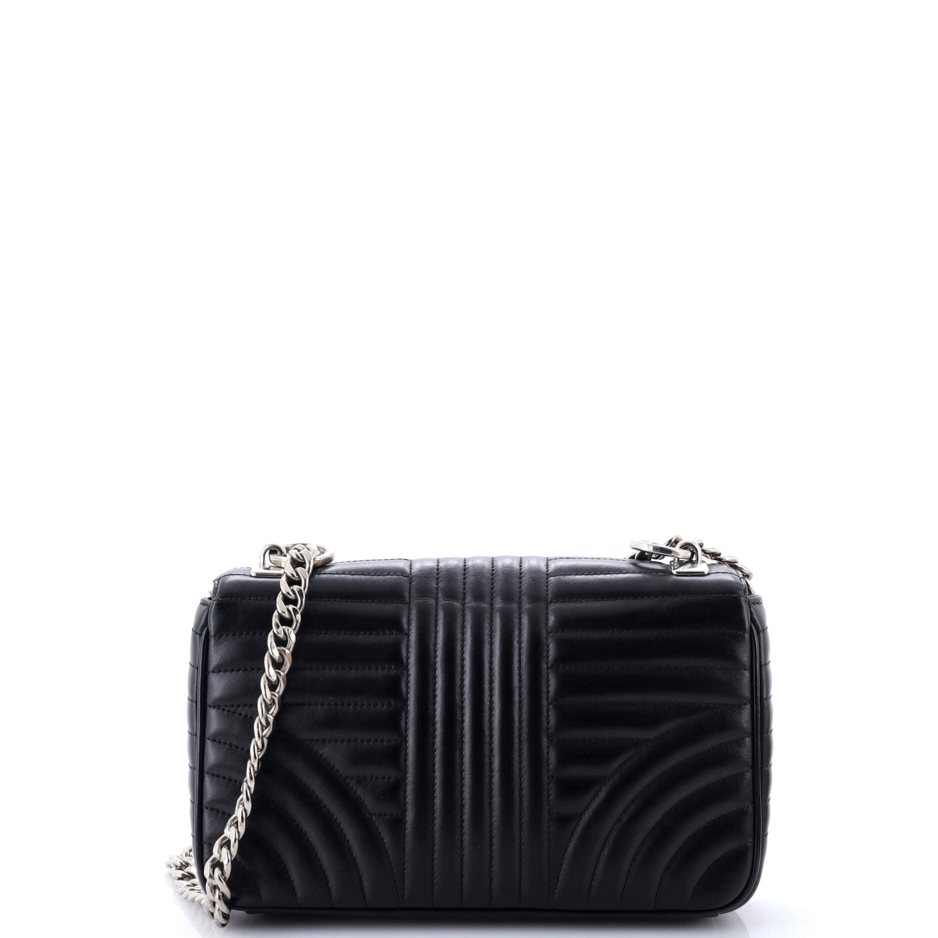 Chain Flap Shoulder Bag Diagramme Quilted Leather Medium