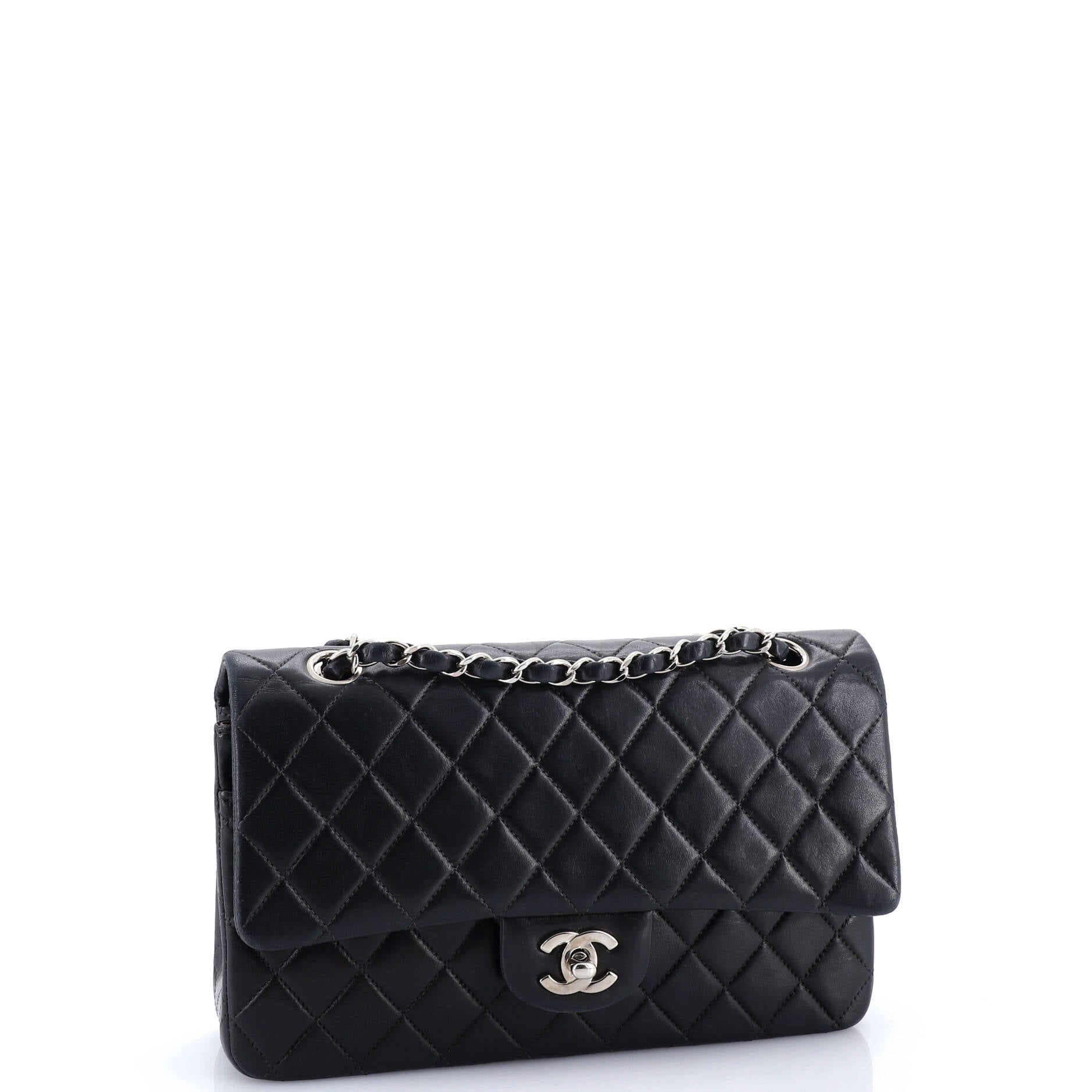 Vintage Classic Double Flap Bag Quilted Lambskin Medium