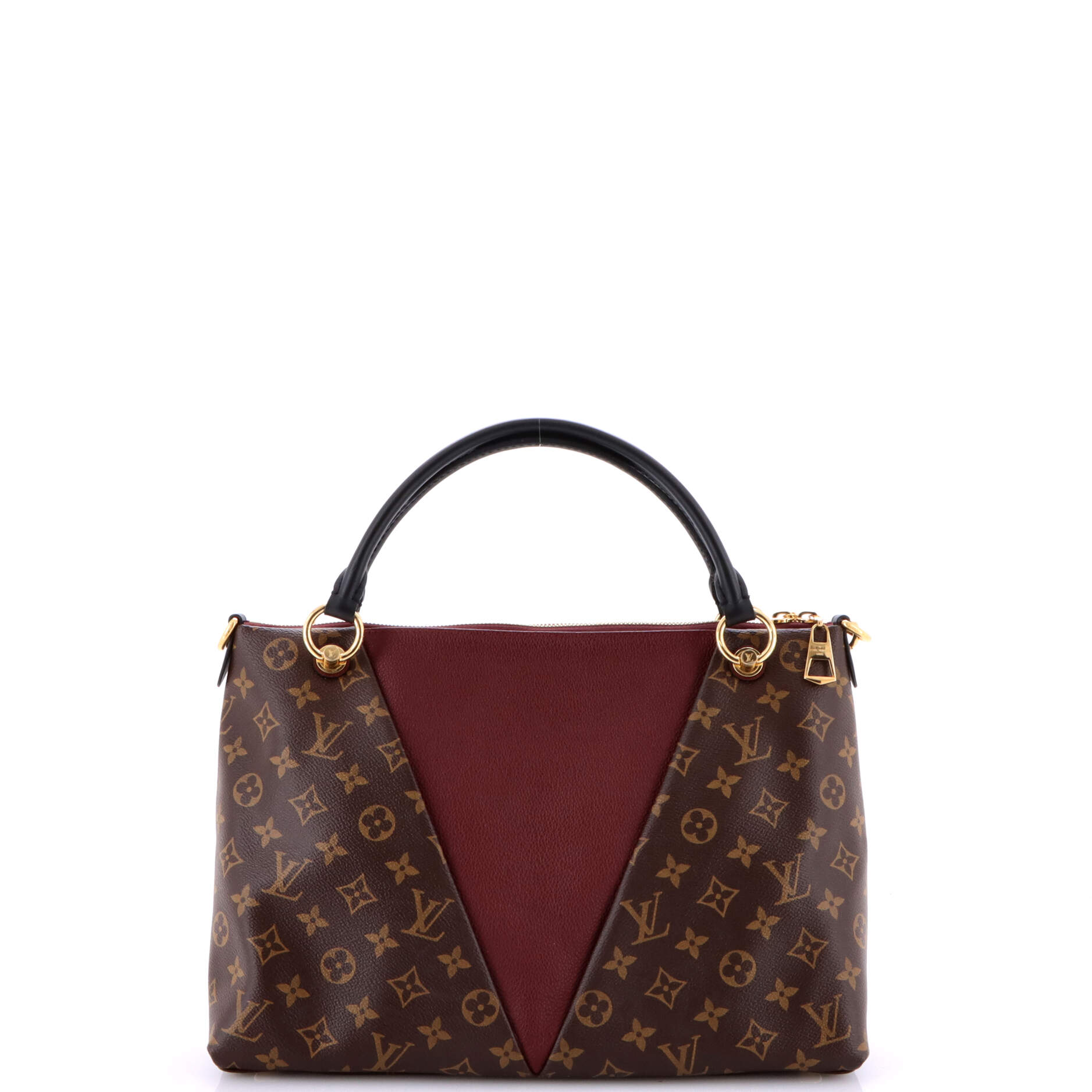 V Tote Monogram Canvas and Leather MM