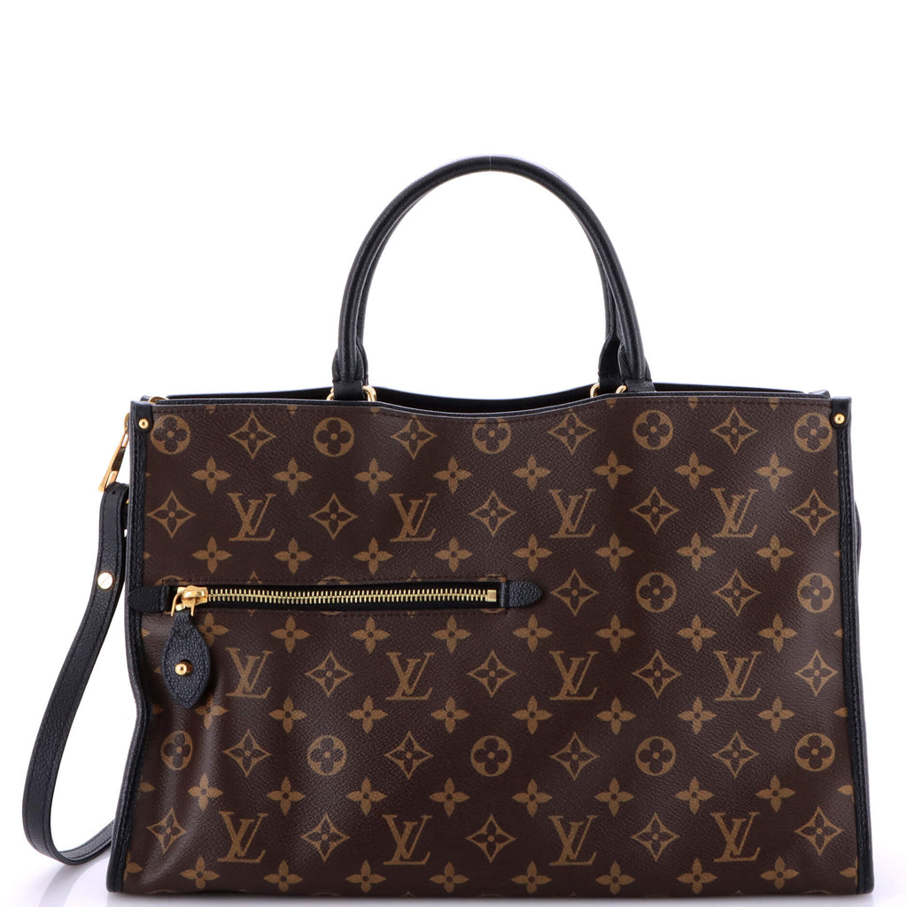 Popincourt NM Handbag Monogram Canvas with Leather MM