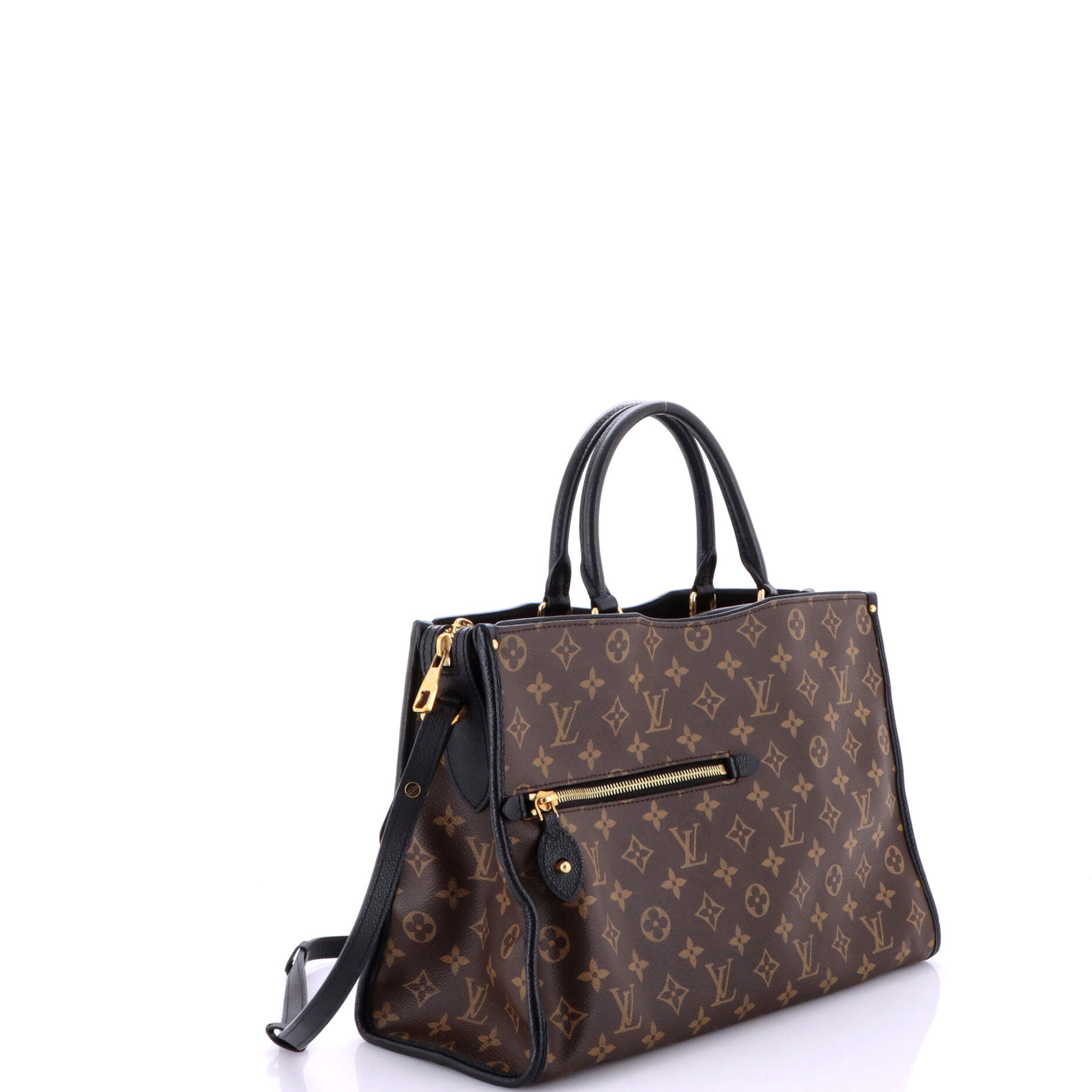 Popincourt NM Handbag Monogram Canvas with Leather MM