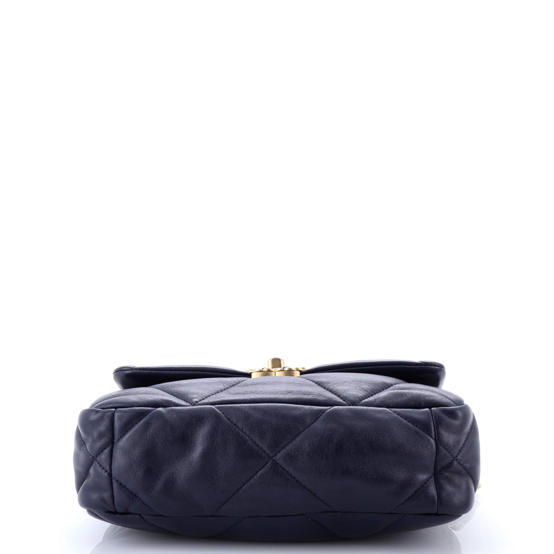 19 Flap Bag Quilted Leather Medium