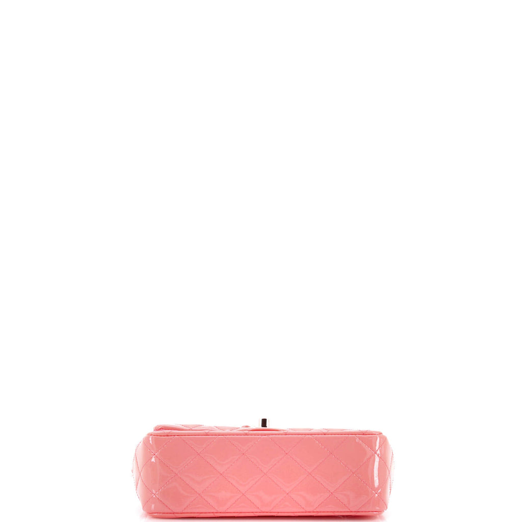 Classic Single Flap Bag Quilted Patent Mini